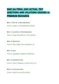 MAE 284 FINAL UAH ACTUAL TEST&NewLine;QUESTIONS AND SOLUTIONS GRADED A&plus;&NewLine;PREMIUM RESOURCE&NewLine;