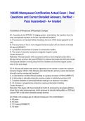 NAMS Menopause Certification Actual Exam 2026&sol;2027 &vert; Real Questions and Correct Detailed Answers&comma; Verified &ndash; Pass Guaranteed - A&plus; Graded
