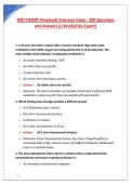 EMT Midterm Exam JB Learning Questions with Correct Verified Answers &lpar;150 Q & A&rpar;