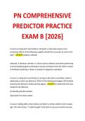 PN COMPREHENSIVE PREDICTOR PRACTICE EXAM B &lbrack;2026&rsqb;
