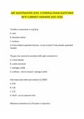 ABC WASTEWATER LEVEL 3 GENERAL EXAM QUESTIONS WITH CORRECT ANSWERS 2025-2026