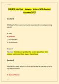 BIO 210 Lab Quiz &comma; Nervous System With Correct &NewLine;Answers 2026 