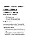 2026&sol;2027 S-Tier Elite Sommelier Exam Test Bank &vert; 60 Advanced Scenarios&comma; Deductive Tasting & Financial Mechanics