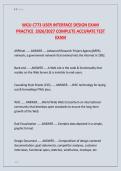 WGU C773 USER INTERFACE DESIGN EXAM  &NewLine;PRACTICE  2026&sol;2027 COMPLETE ACCURATE TEST &NewLine;EXAM