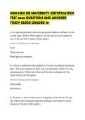 NGN HESI OB MATERNITY CERTIFICATION&NewLine;TEST 2026 QUESTIONS AND ANSWERS&NewLine;STUDY GUIDE GRADED A&plus;