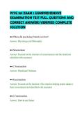PSYC 101 EXAM 1 COMPREHENSIVE&NewLine;EXAMINATION TEST FULL QUESTIONS AND&NewLine;CORRECT ANSWERS VERIFIED COMPLETE&NewLine;SOLUTION