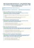 NSG222&sol; NSG 222 Exam 2 &lpar;Latest 2026&sol;2027 Update&rpar; &vert; Complete Exam Questions with Verified Answers and Detailed Rationales &vert; Family Health Nursing&comma; OB&comma; Labor and Delivery&comma; Postpartum Care&comma; Newborn Assessment&comma; Fetal Monitoring&comma; Stages of Labor &vert; A&plus; Graded &vert; 
