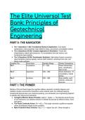 2026&sol;2027 The Elite Universal Geotechnical Engineering Test Bank &vert; 88 S-Tier Q&A with In-Depth Rationales & Distractor Analysis
