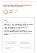 WSET DIPLOMA D2 &vert; QUESTIONS AND ANSWERS &vert; 2026 UPDATE &vert; WITH COMPLETE SOLUTIONS&period;