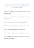 WGU D391 HEALTHCARE ECOSYSTEMS OBJECTIVE ASSESSMENT 2025&sol;2026 &ndash; UPDATED PRACTICE QUESTIONS AND COMPREHENSIVE ANSWER EXPLANATIONS