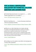 PSYC 101 EXAM 3 CERTIFICATION&NewLine;EVALUATION TEST PAPER FULL SOLUTION&NewLine;QUESTIONS AND ANSWERS PACK