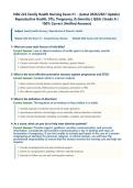 NSG222&sol; NSG 222 Exam 1 &lpar;Latest 2026&sol;2027 Update&rpar; &vert; Complete Exam Questions with Verified Answers and Detailed Rationales &vert; Family Health Nursing&comma; OB&comma; Reproductive Health&comma; Contraception&comma; STIs&comma; Infertility&comma; Dysmenorrhea&comma; Menopause&comma; Pregnancy Signs&comma; Prenatal