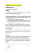 PVL3701 Summary of Property Law &vert; Complete Revision Notes & Study Guide 2025