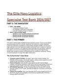 The Elite Navy Logistics Specialist &lpar;LS&rpar; Test Bank 2026&sol;2027 &vert; SAP S&sol;4HANA & Project 33 Mastery