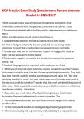 HCA Practice Exam Study Questions and Revised Answers Graded A&plus; 2026&sol;2027