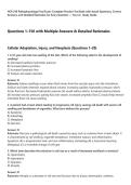 HCR 240 Pathophysiology Final Exam&colon; Complete Practice Test Bank with Actual Questions&comma; Correct&NewLine;Answers&comma; and Detailed Rationales for Every Question &mdash; Your A&plus; Study Guide&period;&NewLine;