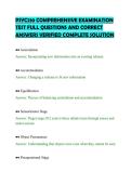 PSYC210 COMPREHENSIVE EXAMINATION&NewLine;TEST FULL QUESTIONS AND CORRECT&NewLine;ANSWERS VERIFIED COMPLETE SOLUTION