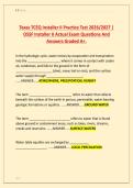 Texas TCEQ Installer II Practice Test 2026&sol;2027 &vert; &NewLine;OSSF Installer II Actual Exam Questions And &NewLine;Answers Graded A&plus;&period;