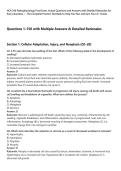 HCR 240 Pathophysiology Final Exam&colon; Actual Questions and Answers with Detailed Rationales for&NewLine;Every Question &mdash; The Complete Practice Test Bank to Help You Pass and Earn Your A&plus; Grade