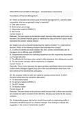 WGU D076 Financial Skills for Managers Actual Exam &vert; Comprehensive Assessment &ndash; Complete Questions and Answers&comma; Verified &ndash; Pass Guaranteed - A&plus; Graded