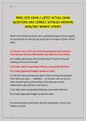 RNSG 2539 EXAM 2 LATEST ACTUAL EXAM  &NewLine;QUESTIONS AND CORRECT DETAILED ANSWERS  &NewLine;2026&sol;2027 NEWEST UPDATE