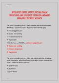 RNSG 2539 EXAM  LATEST ACTUAL EXAM  &NewLine;QUESTIONS AND CORRECT DETAILED ANSWERS  &NewLine;2026&sol;2027 NEWEST UPDATE