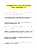 WASTEWATER III STUDY EXAM QUESTIONS WITH CORRECT ANSWERS 2025-2026