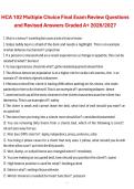 HCA 102 Multiple Choice Final Exam Review Questions and Revised Answers Graded A&plus; 2026&sol;2027 