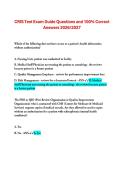 CRIS Test Exam Guide Questions and 100&percnt; Correct Answers 2026&sol;2027 &NewLine;
