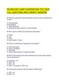 NEUROLOGY AANP EXAMINATION TEST 2026 FULL QUESTIONS AND CORRECT ANSWERS