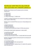 NEUROLOGY AANP PRACTICE SOLUTION SET 2026 QUESTIONS WITH ANSWERS GRADED A