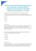 ATI Dosage Calculation RN Fundamentals Proctored Exam Study Guide Actual Exam 2026&sol;2027 &ndash; Complete Exam-Style Questions with Detailed Rationales &vert; Pass Guaranteed &ndash; A&plus; Graded