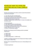 NEUROLOGY AANP TEST PAPER 2026 QUESTIONS AND SOLUTIONS COMPLETE REVIEW
