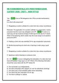 STUDY&vert;BUNDLE&colon; ATI RN FUNDAMENTALS PROCTORED 2025 WITH NGN LATEST TEST BANK&vert;&vert; QUESTIONS AND CORRECT DETAILED ANSWERS WITH RATIONALES &vert;&vert; COMPLETE GUIDE &vert; GRADED A&plus;