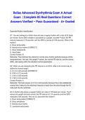 Relias Advanced Dysrhythmia Exam A Actual Exam 2026&sol;2027 &vert; Complete 85 Real Questions Correct Answers Verified &ndash; Pass Guaranteed - A&plus; Graded