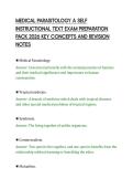 MEDICAL PARASITOLOGY A SELF&NewLine;INSTRUCTIONAL TEXT EXAM PREPARATION&NewLine;PACK 2026 KEY CONCEPTS AND REVISION&NewLine;NOTES&NewLine;