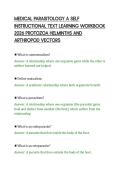MEDICAL PARASITOLOGY A SELF&NewLine;INSTRUCTIONAL TEXT LEARNING WORKBOOK&NewLine;2026 PROTOZOA HELMINTHS AND&NewLine;ARTHROPOD VECTORS