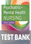Updated Comprehensive Psychiatric Mental Health Nursing 8th Edition by Videbeck Test Bank Complete Exam Questions and Answers with Detailed Rationales&comma; Mental Health Assessment Frameworks&comma; Psychiatric Disorders Analysis&comma; Therapeutic Communication Techniqu