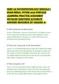 NURS 231 PATHOPHYSIOLOGY MODULE 8&NewLine;EXAM RENAL SYSTEM 2026 PORTAGE&NewLine;LEARNING PRACTICE ASSESSMENT&NewLine;DETAILED QUESTIONS ACCURATE&NewLine;ANSWERS RESOURCE SET GRADED A&plus;