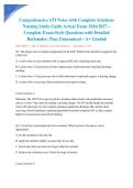 Comprehensive ATI Notes with Complete Solutions Nursing Study Guide Actual Exam 2026&sol;2027 &ndash; Complete Exam-Style Questions with Detailed Rationales &vert; Pass Guaranteed &ndash; A&plus; Graded&NewLine;&NewLine;