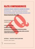 ELITE COMPREHENSIVE &NewLine;ADVANCED ORGANIC CHEMISTRY EXAMINATION PAPER 1 &NewLine;SN1 Mechanism &mdash; Deep Dive&colon; Carbocation Chemistry  &NewLine;Advanced Undergraduate &sol; Honors Organic Chemistry Level &NewLine;Spring Examination May 2026