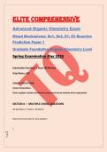 ELITE COMPREHENSIVE &NewLine;Advanced Organic Chemistry Exam  &NewLine;Mixed Mechanisms&colon; Sn1&comma; Sn2&comma; E1&comma; E2 Reaction &NewLine;Prediction Paper 1 &NewLine;Graduate Foundation Organic Chemistry Level &NewLine;Spring Examination May 2026