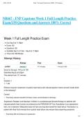 NR667 - FNP Capstone Week 1 Full Length Practice Exam&sol;150 Questions and Answers 100&percnt; Correct