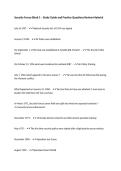 Security Forces Block 1 &ndash; Study Guide and Practice Questions Review Material