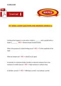 ATT Week 5 Exam &ndash; Exam Questions and Answers Graded A&plus;