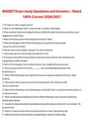 BASSET Exam &ndash; Study Questions and Answers 2026&sol;2027 Complete Exam Material