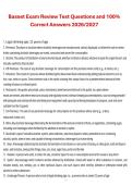 BASSET Exam Review Test &ndash; Questions and Correct Answers 2026&sol;2027 Complete Exam Material
