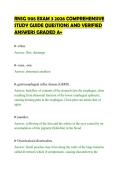 RNSG 1105 EXAM 3 2026 COMPREHENSIVE&NewLine;STUDY GUIDE QUESTIONS AND VERIFIED&NewLine;ANSWERS GRADED A&plus;