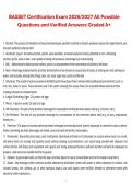 BASSET Certification Exam &ndash; All Possible Questions and Verified Answers 2026&sol;2027 Complete Exam Material
