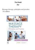 Test Bank - Massage Therapy-Principles and Practice&comma; 7th Edition &lpar;Salvo&comma; 2023&rpar;&comma; Chapter 1-30 &vert; All Chapters Verified